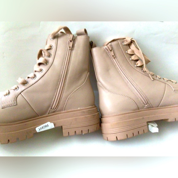 SALE OFR 🆕CHELSEA & VIOLET RUMI LEATHER LACE UP CHUNKY BOOTIES(Sz5.5) - Picture 10 of 15